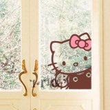HelloKitty凯蒂猫偷看墙贴儿童房卧室贴纸橱窗贴门贴窗贴玻璃贴