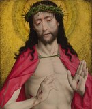 油画欧式古典人物客厅玄关装饰画无框画基督教天主教 耶稣戴荆棘