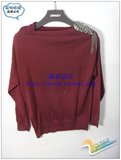 浅秋专柜正品 2011新款冬装 女士羊毛衫A0502砖红色 超值特价