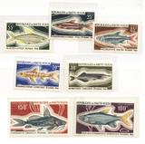 外国邮票 动物 鱼 科特迪瓦 B008 7全