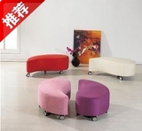 韩式弧形单人位沙发 布艺皮艺沙发 换鞋凳 沙发凳 小户型沙发 凳