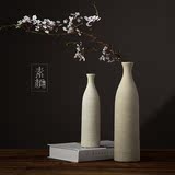 日式禅意中式美式手工装饰花插 家居饰品摆件 餐厅简约陶瓷花瓶
