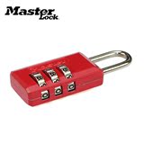玛斯特锁具MasterLock迷你彩色密码锁箱包挂锁背包小锁646MCND 黑