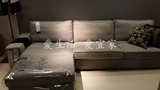 奇维 三人沙发和贵妃椅, 欧式田园 欧斯塔 淡灰色 IKEA宜家沈阳