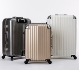新秀丽拉杆箱日韩版外贸白色行李箱子PC女旅行箱铝框商务登机箱24
