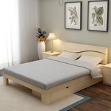 包邮松木双人床单人床成人床1.2米1.5米1.8简约儿童床实木床简易