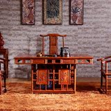 红木茶桌椅组合仿古花梨木茶台古典实木功夫茶几中式家具原木特价
