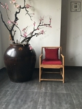 新中式禅意会所家具素木免漆禅椅老榆木禅意餐椅中式茶椅办公椅