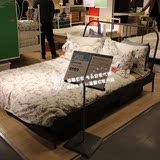 温馨宜家IKEA科帕达床架铁艺床简易床欧式风格双人床架铁质大床