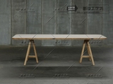 北欧纯实木餐桌 个性长桌办公桌子书桌简约 loft设计师创意家具