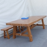 铁艺新款拼接办公小户型美式 写字台洽谈会议桌 榆木复古实木餐桌