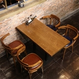 定制 星巴克咖啡厅桌椅桌椅组合 loft 奶茶甜品茶餐厅桌椅 批发