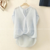 韩国代购2'nd ALA新款衬衫蝙蝠袖宽松显瘦雪纺衫女16C330A现货