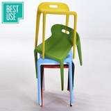 百思宜 创意时尚现代餐椅简约塑料椅咖啡洽谈椅子凳子 餐厅休息椅
