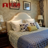 美式现代简约双人床样板房间儿童床公主床别墅卧室新中式家具定制