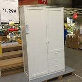 IKEA宜家代购 穆斯肯衣柜 平开2门双门衣柜衣橱储物柜正品特价