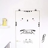 sunnykids定制ins北欧风格卡通猫咪门贴墙贴儿童房装饰贴纸宜家