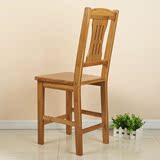 尚辰鑫  楠竹椅子餐椅实木背靠坐椅 大号凳面40高x宽38x86总高
