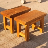 实木老榆木中式美式的长条凳小板凳坐凳凳子休闲小凳古典方凳定制