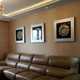 尚品 客厅装饰画现代简约欧式壁画沙发墙壁三联立体浮雕挂画包邮