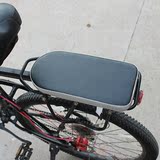地自行车后货架坐垫带靠背载人电动车电瓶车儿童软座垫单车配件山