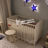 16温馨宜家 IKEA 汉斯维克婴儿床纯实木材质 欧洲安全标准 无甲醛