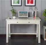 现代实木书桌简约儿童书桌子简易电脑桌写字台家用学习桌绘画桌