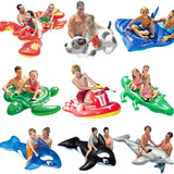 托马斯婴儿充气玩具动物包邮坐骑坐圈成人水上宝宝浮排浮床浮椅