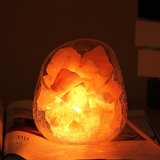水晶盐灯具 个性熔岩石头造型 玻璃创意床头插电夜灯 热光源台灯
