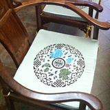 条纹现代中式定做餐椅垫新中式组合沙发实木椅子坐垫加厚红木沙发