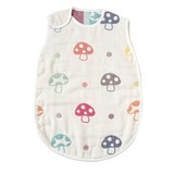 婴儿睡袋 宝宝睡袋 6层蘑菇纱布睡袋春秋夏季薄款 分腿儿童防踢被