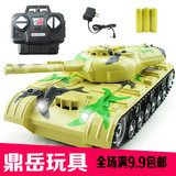 遥控坦克模型超大对战可发射充电动 儿童越野玩具汽车摇控车金属