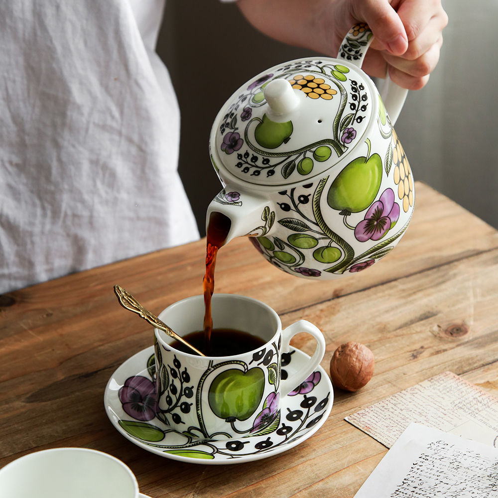 Bone porcelain coffee cup dish Simple afternoon tea coffee set Ceramic English tea set European