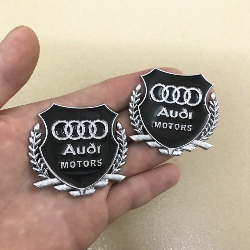 Suitable for Audi modified decorative metal side label Q5Q3Q7 TT A4L A6L mizuho window car logo car sticker