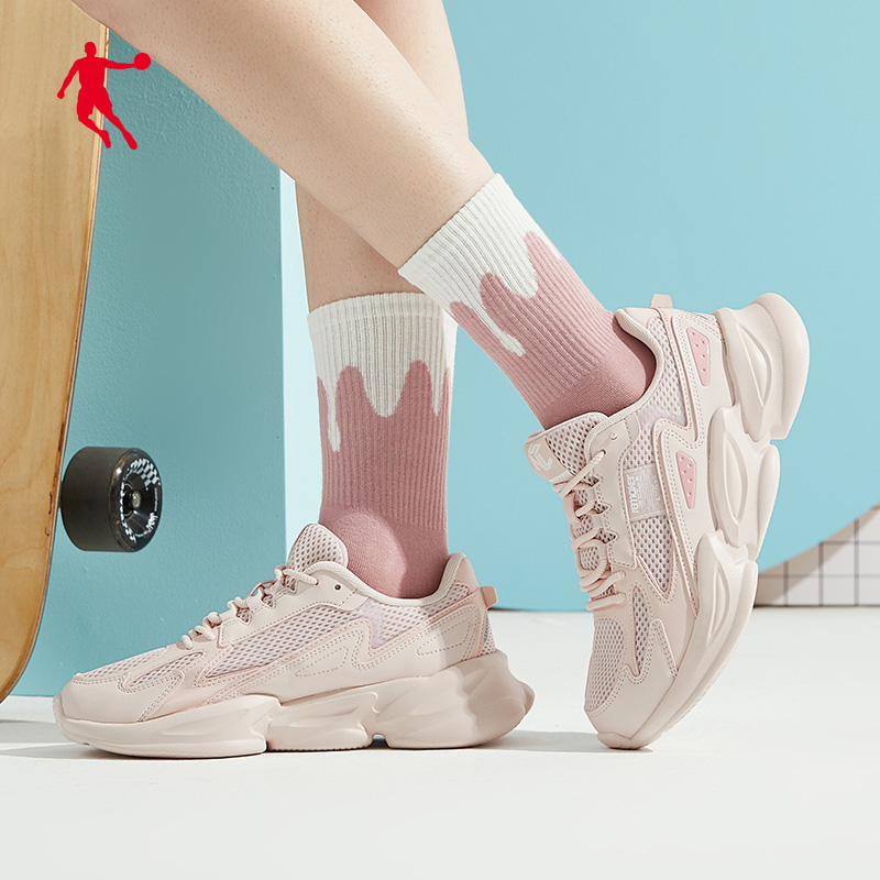 Jordan womens shoes 2021 new summer mesh breathable official flagship store Spring and Autumn Daddy shoes womens casual sneakers