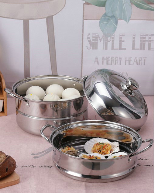 Depp Deb premium stainless steel steamer DEEP-285 soup pot multi-use steamer two layers can be combined 28CM