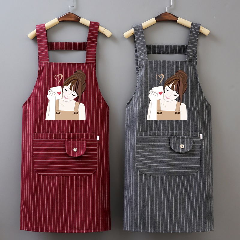 Anti-dressing apron vest-style mom custom hotel advertising manicure full-body custom kitchen creative lengthening