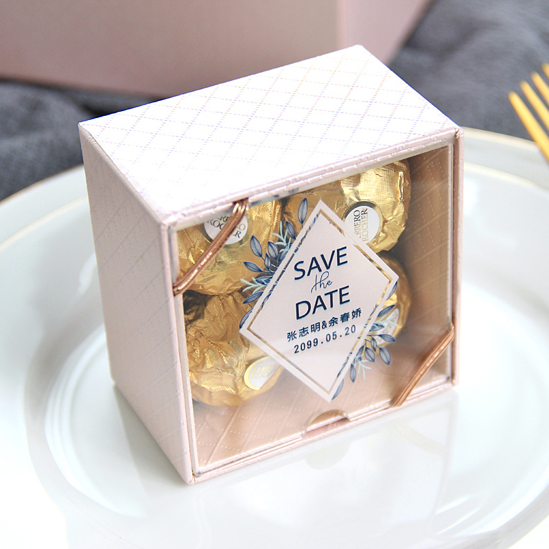 Spend half a miles getting married sugar box wedding companion gift box European acryli private custom gift box 2020 new products