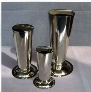 Stainless steel tweezers barrel (with cap inverted cone type) bubble bucket model complete (large and medium size