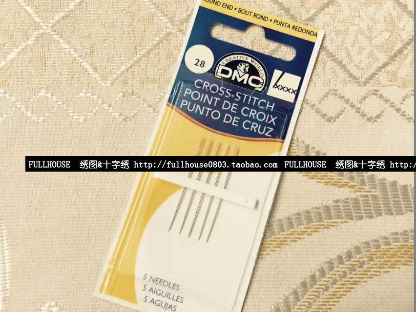 Original DMC28 embroidery needle No. 28 cross stitch 5 pieces fit 18CT25CT28CT32CT