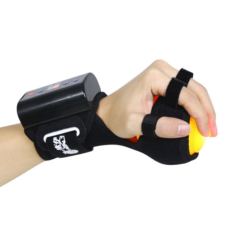 Infrared heated massager Electric rehabilitation finger wrist training points refers to fixed massage ball multi-burst point