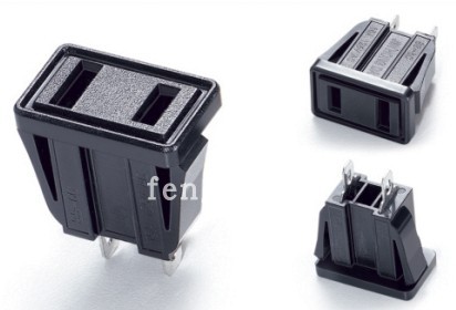 SS-6C national standard American two-foot AC power outlet 10A250V 2-hole mother card socket two-pin