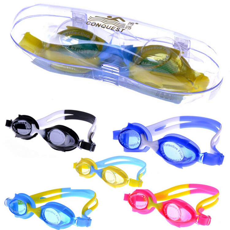 Childrens swimming goggles Boys swimming goggles Anti-fog fish-shaped glasses Cute fish-shaped waterproof swimming goggles