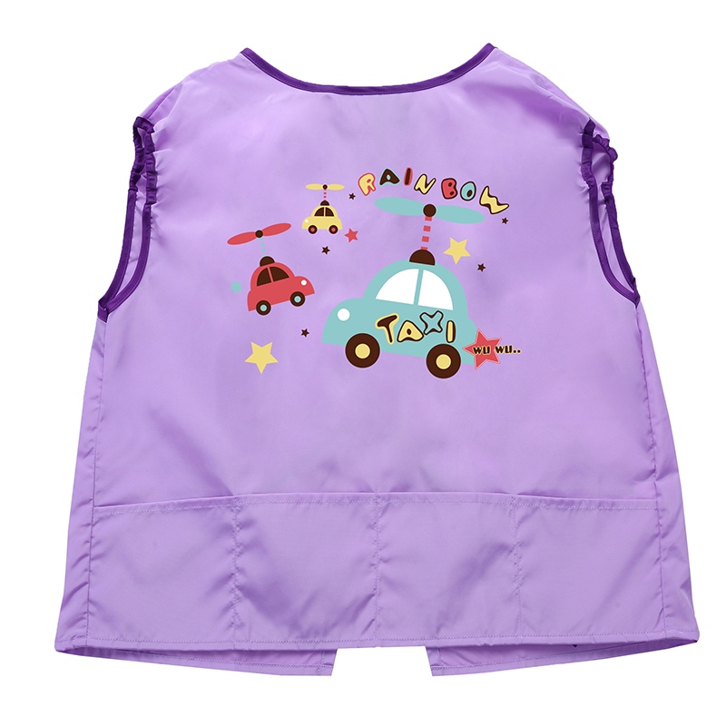 Baby eating hooded childrens apron apron waterproof anti-dirty spring autumn and winter female treasure boy back-wearing baby protective clothing