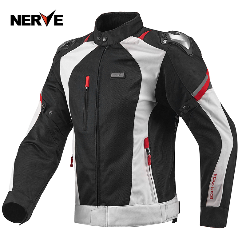 NERVE summer motorcycle riding suit mens locomotive racing mesh breathable anti-fall titanium alloy protective gear rider uniform