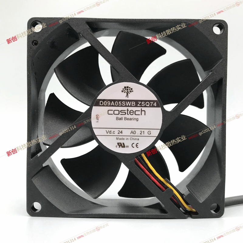 Original Costech 9cm fan D09A05SWB ZSQ74 24V 0.21A 9025 cooling fan