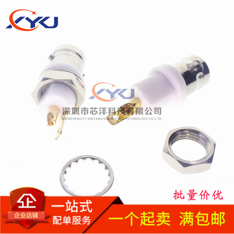 BNC-50KY mother BNC-KY Q9-KY BNC straight-white glue coaxial RF connector
