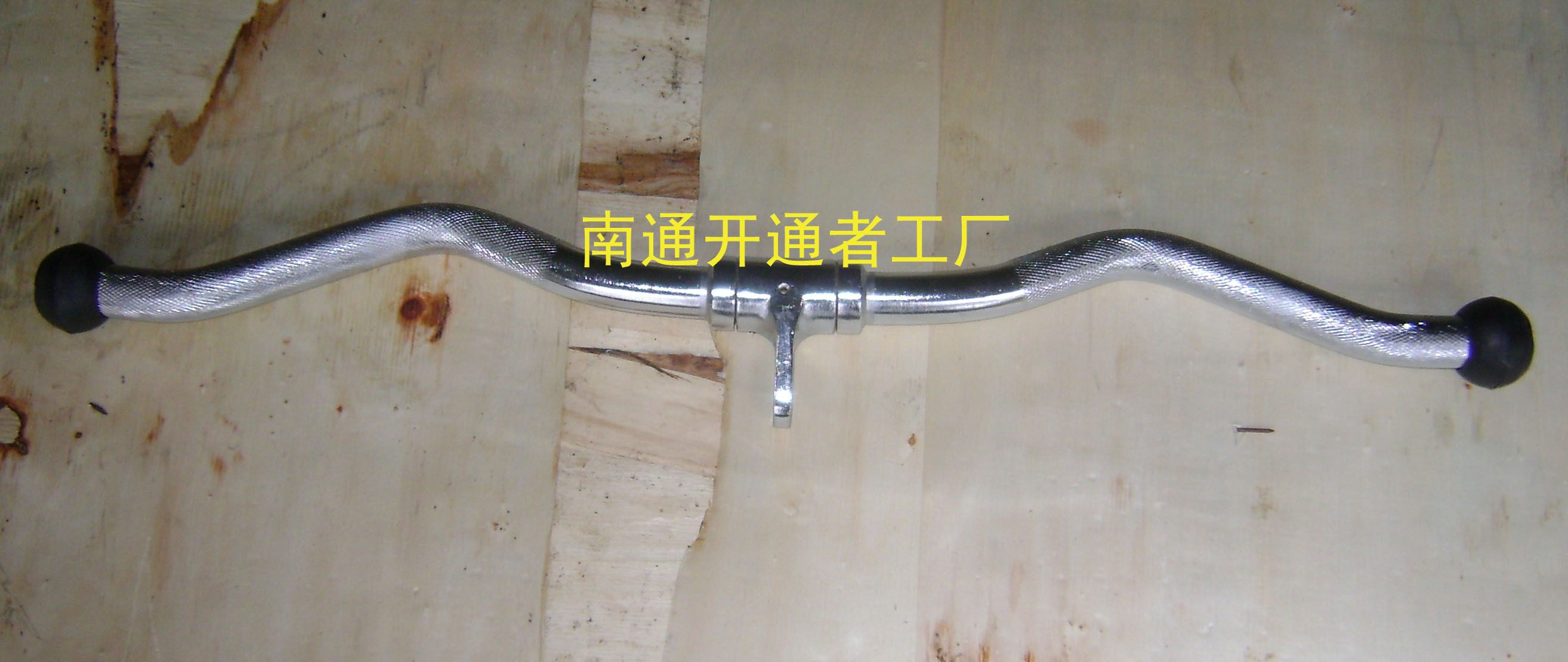 28 inch electroplating pull lever fitness equipment accessories with rubber head