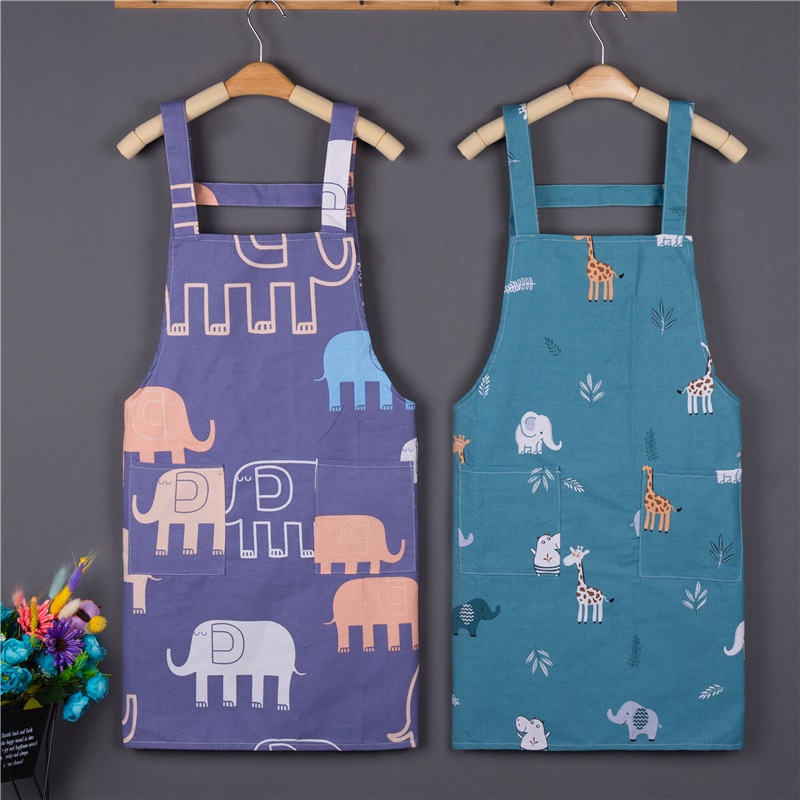 Anti-wearing apron hooded personality work clothes sleeveless female working couple oil-proof eating full-body lace strap style