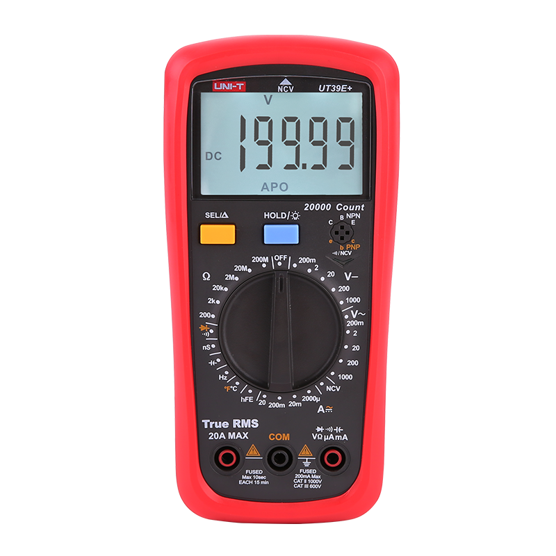 Ulysses four-and-a-half-digit multimeter number shows the multi-use meter UT39E plus AC DC voltage current resistance capacitor